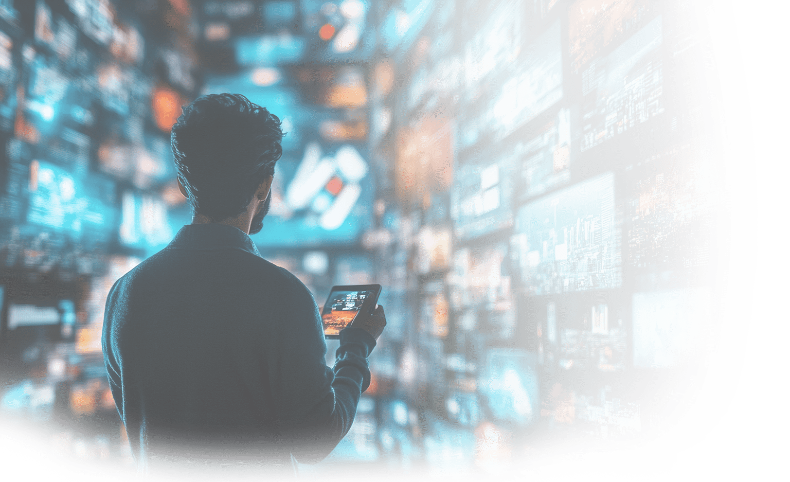A digital content marketing strategy being visualized, with focus on storytelling across different media formats