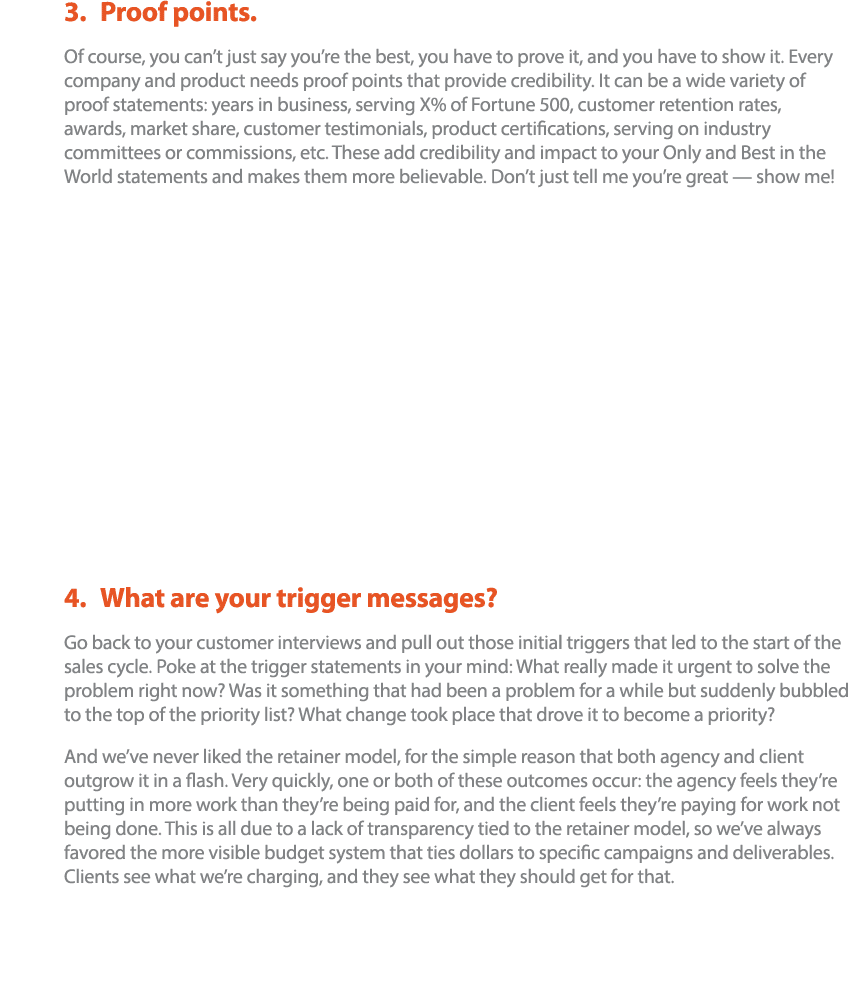  3  Proof points   Of course, you can t just say you re the best, you have to prove it, and you have to show it  Ever   