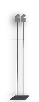 3D illustration  Massive quotation mark in a dark room  Modern conceptual interior  Background for banner